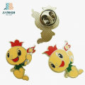 Wholesale Factory Price Enamel Carton Torch Custom Metal Badges